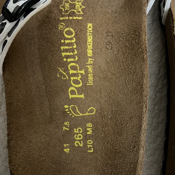 Birkenstock Papillio womens size 10 gray leopard sandals - Picture 2 of 3